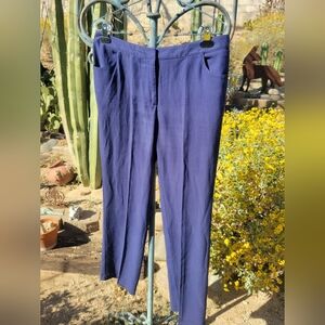 J. Jill Linen Blend Blue Pants Lightweight